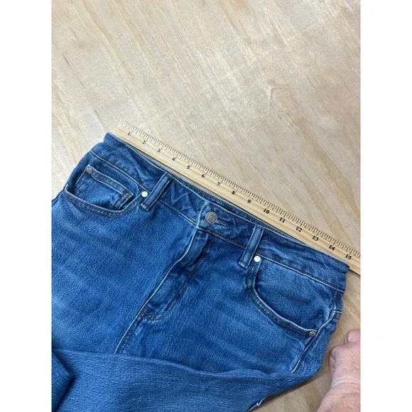 Quince Bella Stretch Relaxed Straight Jeans Atlantic Blue Organic Cotton Size 30 - Picture 7 of 7